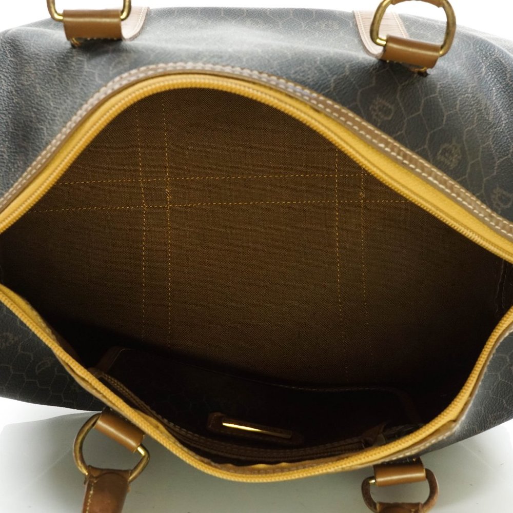 Vintage Christian Dior Hand Bag Pvc Dark #15989C12 - Picture 9 of 14